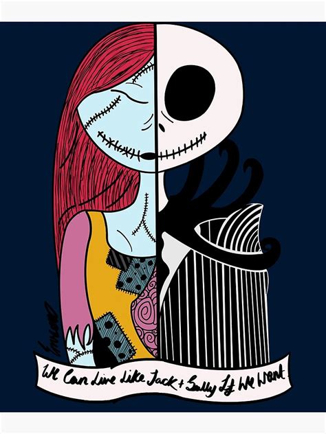 Jack And Sally Blink 182 I Miss You Poster For Sale By