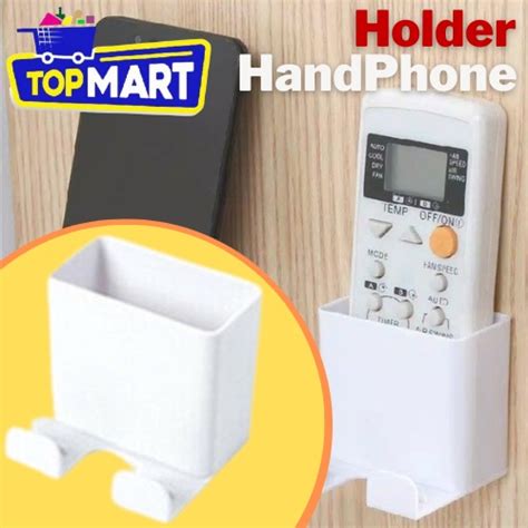 Jual Handphone Holder Tempat Cas Hp Dinding Tempat Remote Tv Tempel