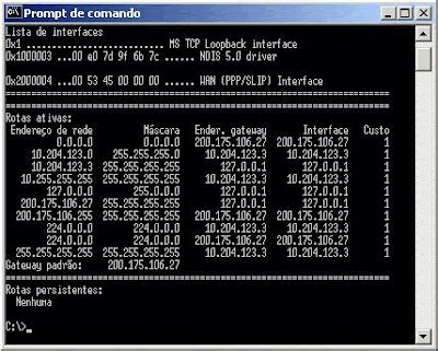 Redes De Computadores Tabela De Roteamento