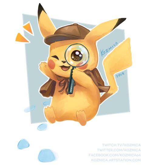 Detective Pikachu Fanart by Kozmica ArtInspired in the movie. | Pikachu ...