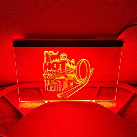 Hot Wheels Test Facility LED Neon Sign Light X Etsy