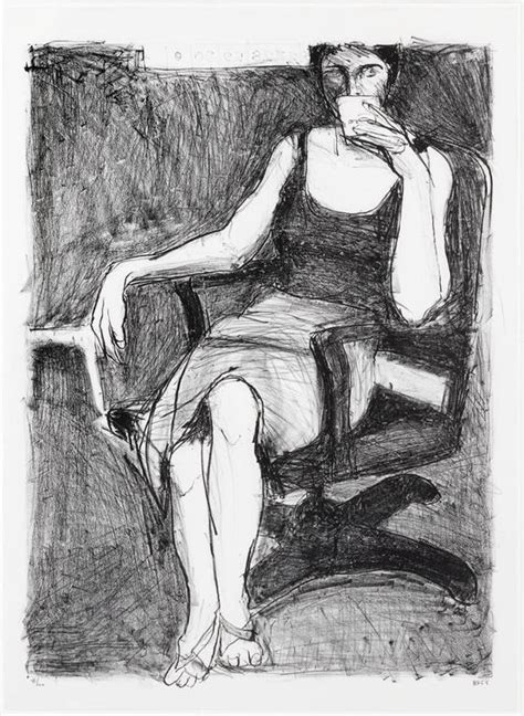 Richard Diebenkorn - Seated Woman Drinking from a Cup For Sale at 1stDibs