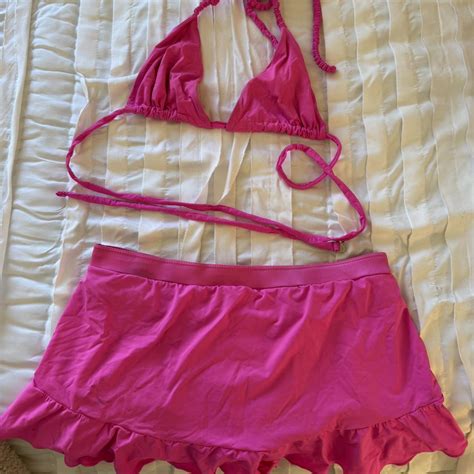 Frankies Bikini Swim Skirt And Top Set This Is So Depop