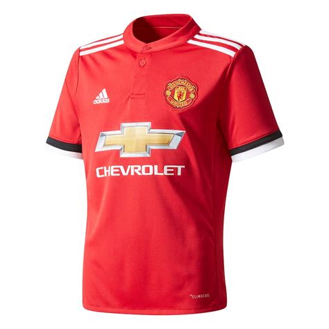 Youth adidas Red Manchester United 2017/18 Home Replica Blank Jersey