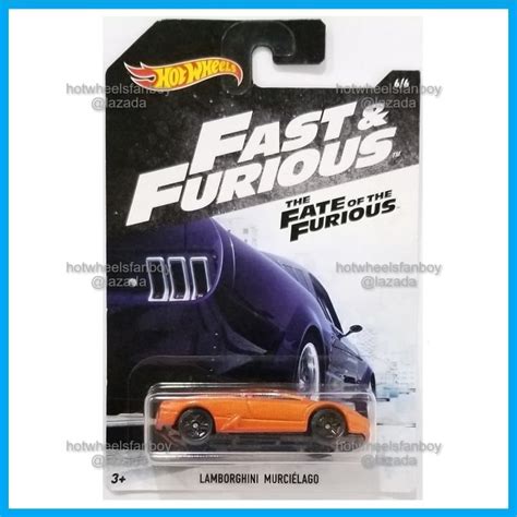 Hot Wheels Lamborghini Murcielago HW 2018 Fast Furious Series 6 6 Metalflake Orange Exotic Car