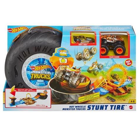 Hot Wheels Monster Trucks Opona Kaskaderska Arena Zestaw Do Zabawy 2 Pojazdy GVK48 Sklep