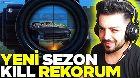 YENİ SEZON KILL REKORUM ONE MAN SQUAD PUBG Mobile YouTube