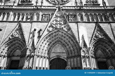 Cathedral Lyon France Painted Stained Glass Stock Photo | CartoonDealer ...