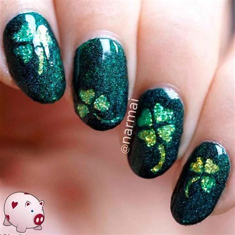 43 Super Fun St Patricks Day Nail Art Ideas Manicura de uñas Diseños