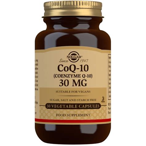 Solgar Coenzyme Q10 30mg 30 Capsules