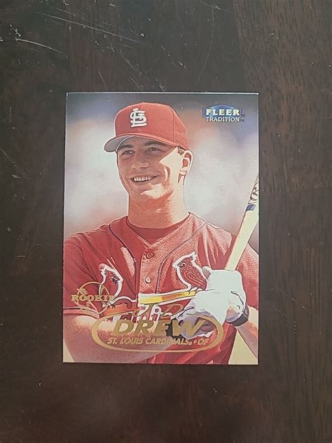 Fleer Tradition Update J D Drew Rc U St Louis Cardinals