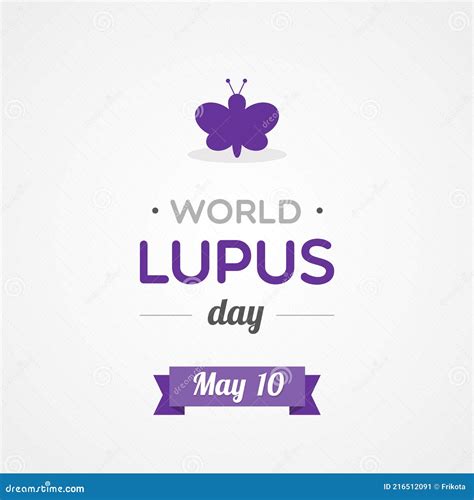 World Lupus Day May 10 Vector Illustration Flat Design Stock Vector