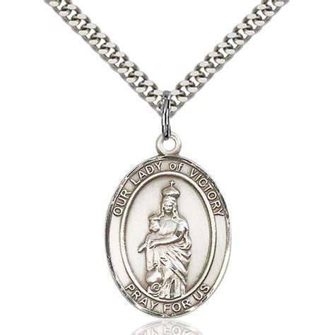 Our Lady of Victory Medal Pendant 1" ⋆ Virgo Sacrata