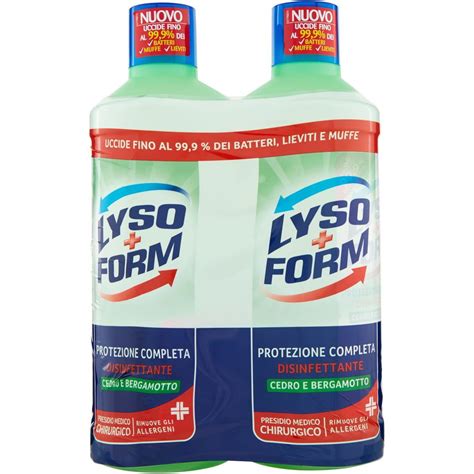 Disinfettante Cedro Bergamotto Protezione Completa LYSOFORM 2500 ML