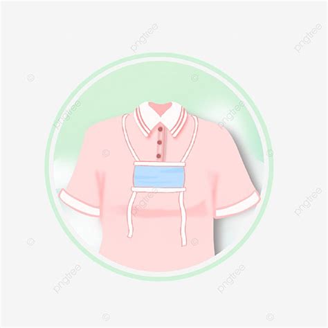 Nurse Uniform White Transparent, Cartoon Hand Drawn Nurse Uniform ...