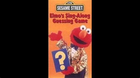 Sesame Songs Home Video Elmo S Sing Along Guessing Game Sony Wonder Version Youtube