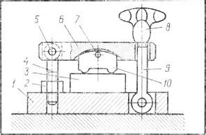 Зажим эксцентриковый рычажный чертеж