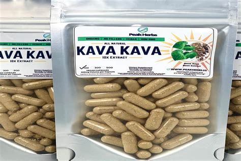 Kava Extract Capsules Sedative Anti Anxiety Inflammatory Contraction