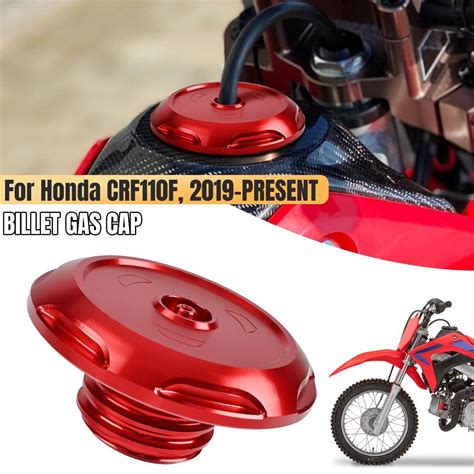 Aluminum Gas Tank Fuel Cap Petrol Red For Honda Crf Crf F F