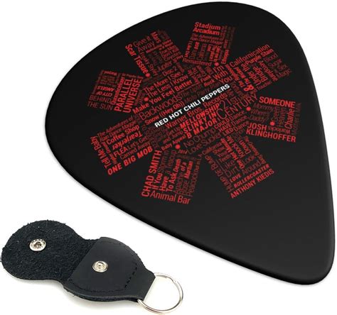 Amazon co jp Red Hot Chili Peppers レッド ホット チリ ペッパーズ レッチリ ギターピック 6本セット 3種厚み 超軽量 耐久性 使いやすい ピックケース