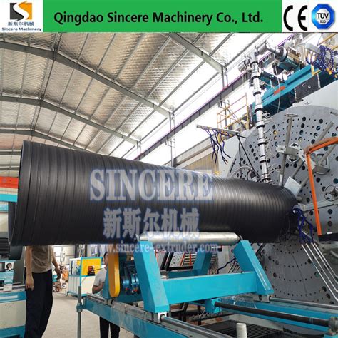 Large Diameter Hdpe Hollow Wall Winding Pipe Extrusion Production Line