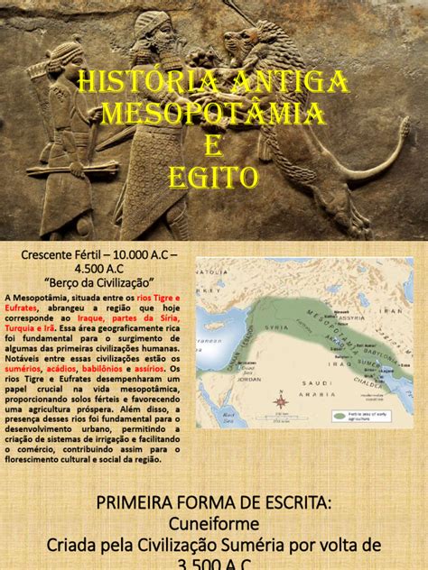 Mesopotâmia e Egito: Berço da Civilização | PDF | Mesopotâmia | Antigo ...