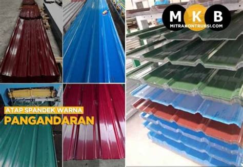 Harga Atap Spandek Warna Pangandaran Jual Atap Per Lembar