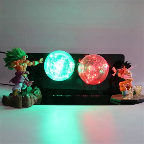 Dragon Ball Z Goku Super Saiyan Action Figures Lamp Diy Anime Model