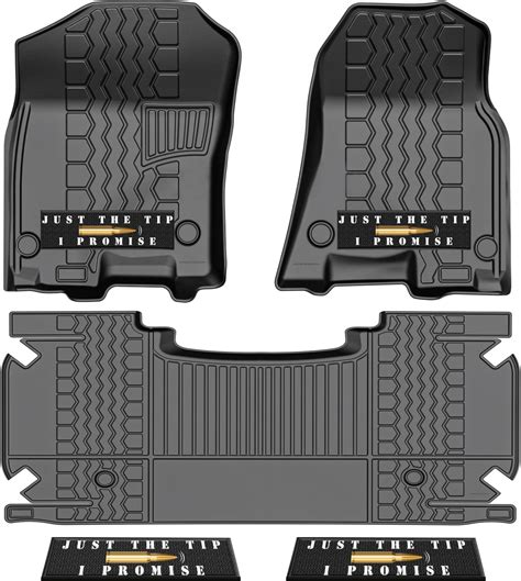 Axidou All Weather Tpe Automotive Floor Mats Fits Dodge Ram 1500 Crew Cab 2019 2021