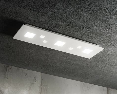 Plafoniera Moderna Rettangolare In Metallo Bianco A Led Beautiful