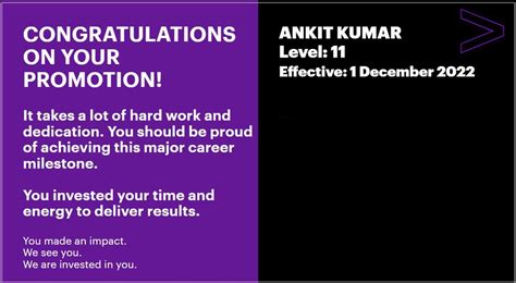 ANKIT KUMAR on LinkedIn: #accentureindia #promotion #happinesss # ... 