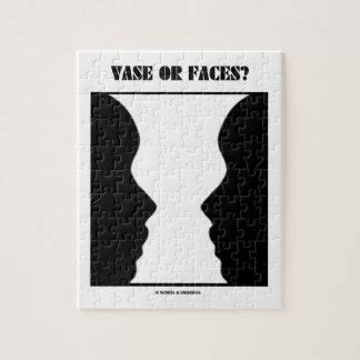 Vase Or Faces? (Optical Illusion) Jigsaw Puzzle