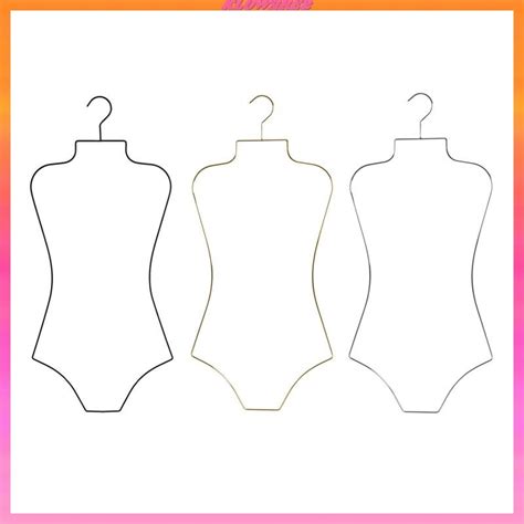 Kloware2 Swimsuit Display Hanger Hanger Metal Wire Body Shape Bikini Hanger For Stores