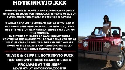 Silver Cliff Iii Hotkinkyjo Fuck Her Ass With Huge Black Dildo Prolapse At The Jeep