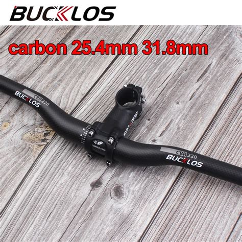 Bucklos Bike Handlebar Carbon Mm Riser Flat Handle Bar