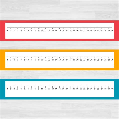 Printable Number Line 0-30 Number Line Printable Counting to 30 ...