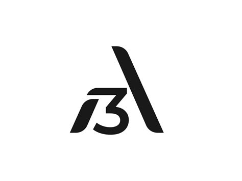 Creative A3 Letter And Number Logo Design A Letter 3number Logo