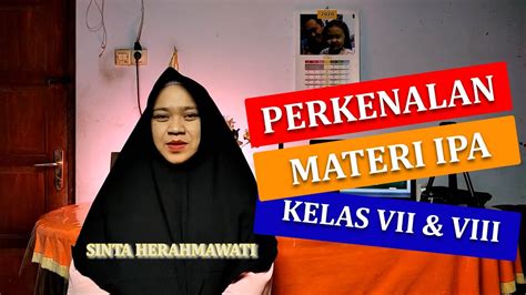 Mata Pelajaran Ipa Kelas Vii Dan Viii Perkenalan Smp Atau Mts