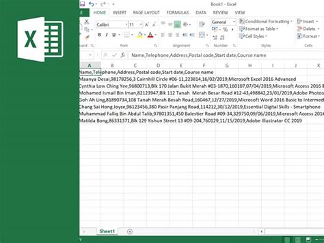 Oaks Training Singapore Microsoft Excel 2016 Data Cleaning For Data