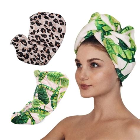 Microfiber Hair Towel Wrap For Womensuper Absorbent Quick Dry Hair