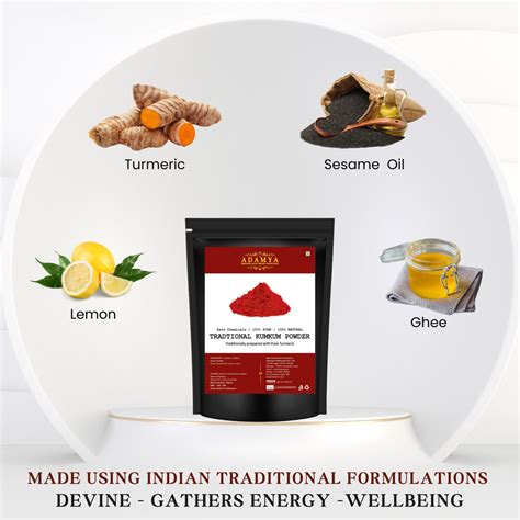 Traditional Kumkum 100 Pure 100 Natural And Chemical Free Adamya