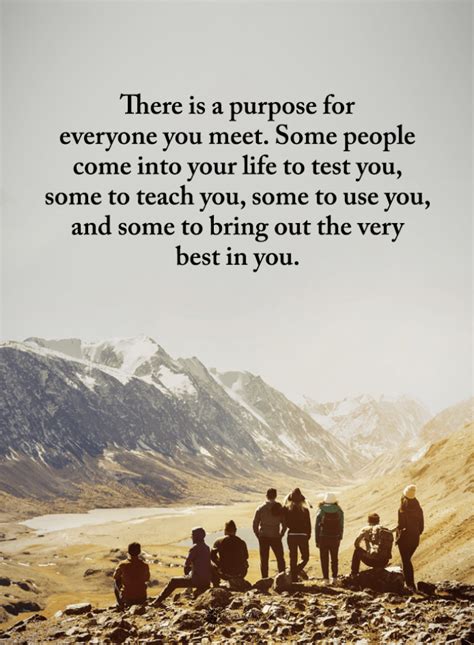 Quotes There Is A Purpose For Everyone You Meet Some People Come Into