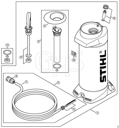 Genuine Stihl Ts440 O Pressurized Water Tank Ghs