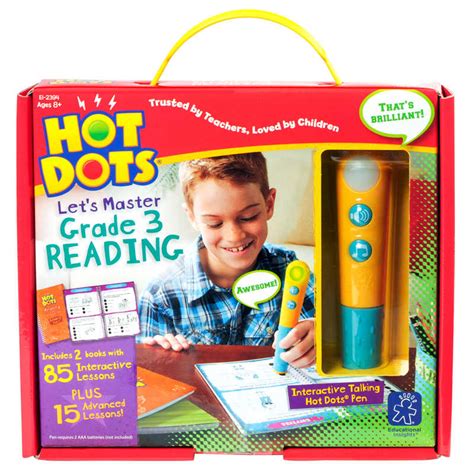 TeachersParadise Educational Insights Hot Dots Let S Master Grade 3 Reading EI 2394