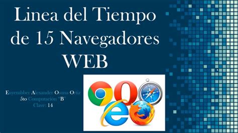 Linea Del Tiempo De 15 Navegadores Web YouTube