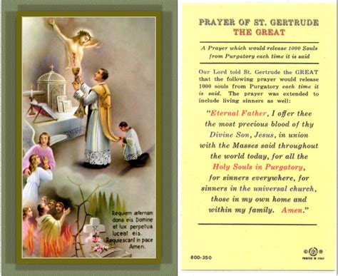 MERCY HEALS: St Jertrude's miraculous prayer which helps 1000 souls in purgatory to reach heaven ...