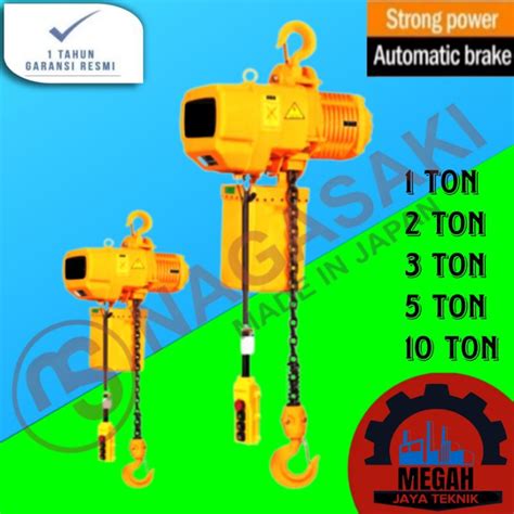 Jual Electric Chain Hoist Ton Mtr V Phase Nagasaki Japan