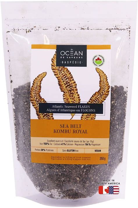 Royal Kombu Sea Lasagna Flakes Seaweed 250g Canadian Organic And Eco Friendly Certified