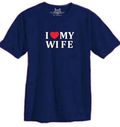 New Mens Printed I Love My Wife Funny T Shirt All Size Ebay