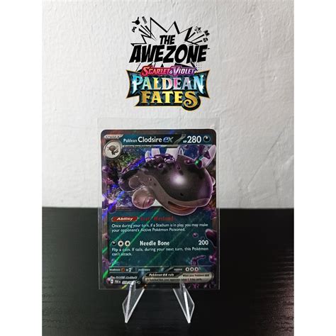 Paldean Clodsire EX 059 091 HOLO PALDEAN FATES Pokemon Card